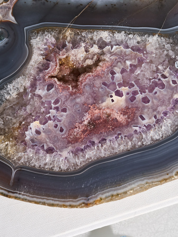 Amethyst & Agate Druzy Platter 1.34 kg