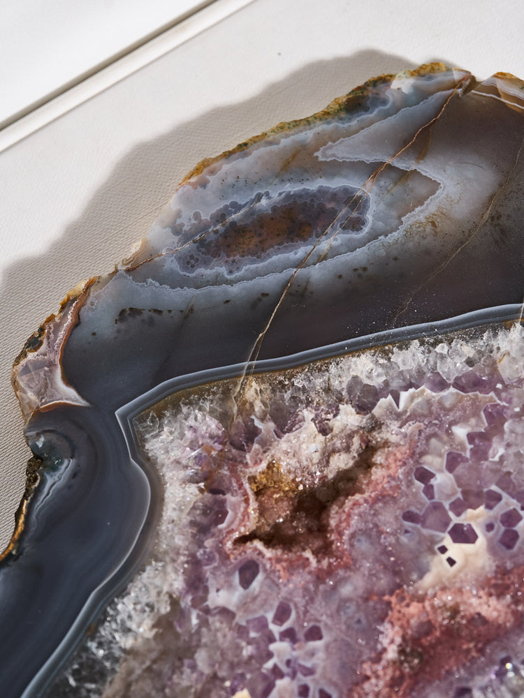 Amethyst & Agate Druzy Platter 1.34 kg