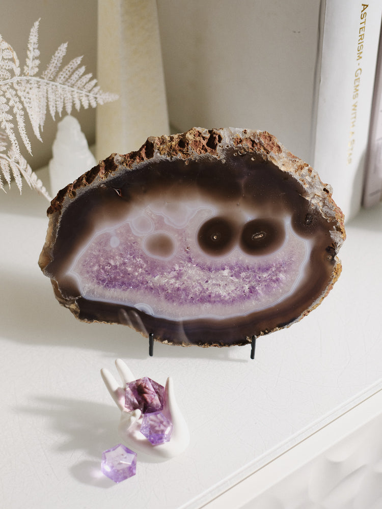 Amethyst & Agate Druzy Platter 1 kg