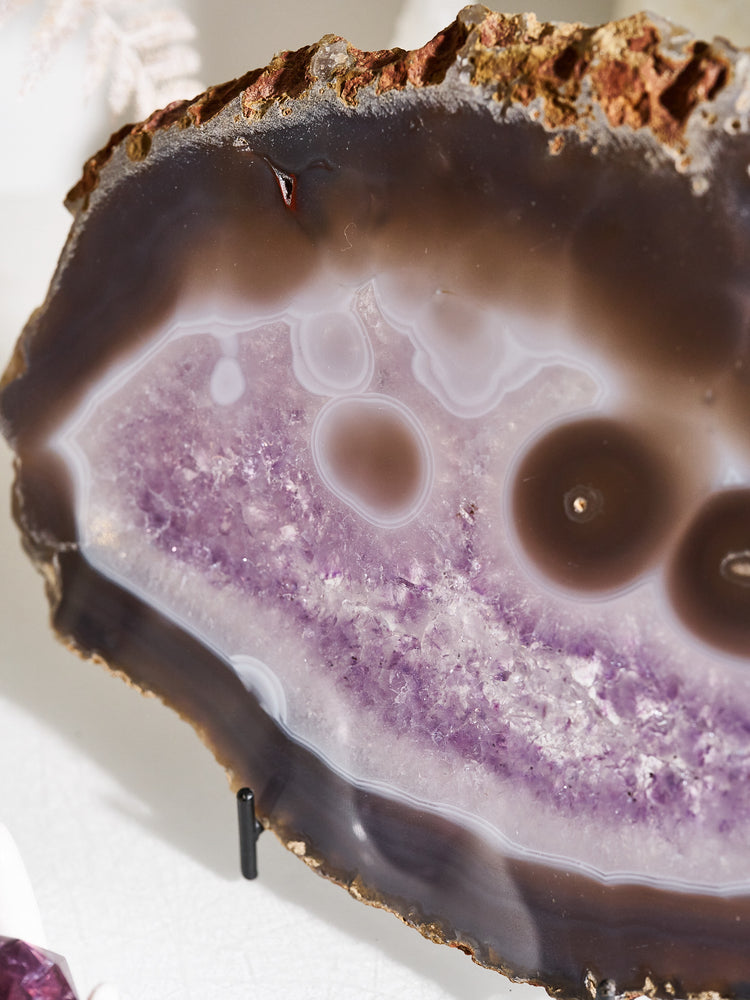 Amethyst & Agate Druzy Platter 1 kg