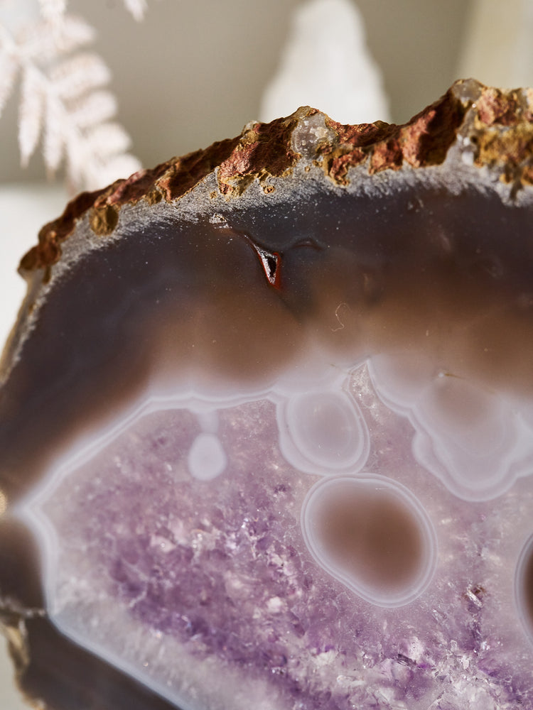 Amethyst & Agate Druzy Platter 1 kg