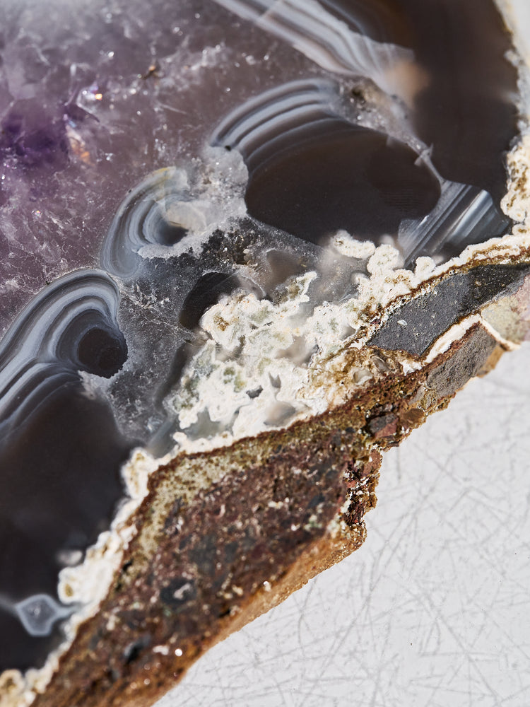 Amethyst & Agate Druzy Platter 694g