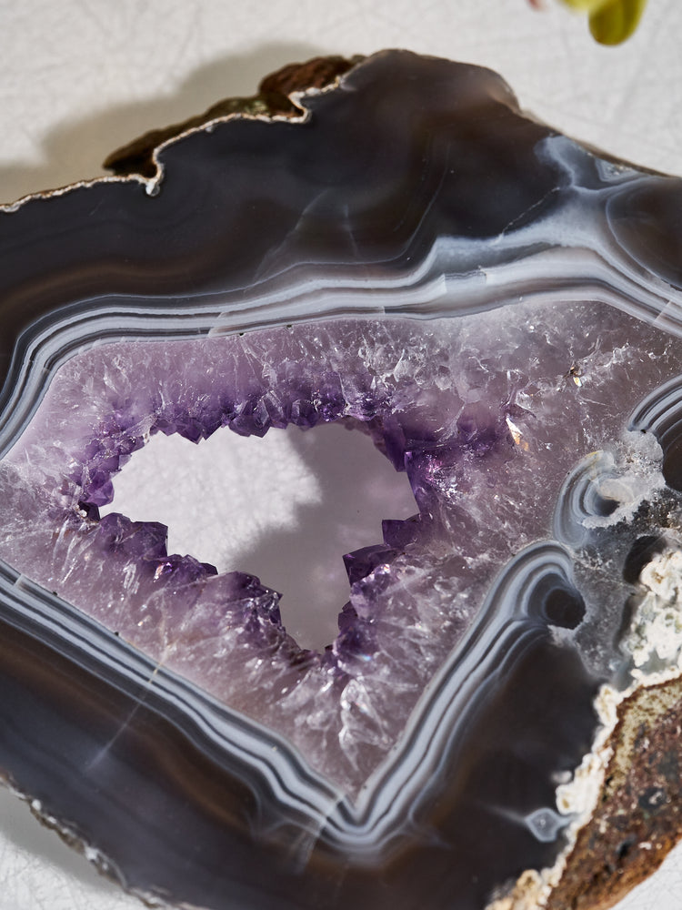 Amethyst & Agate Druzy Platter 694g