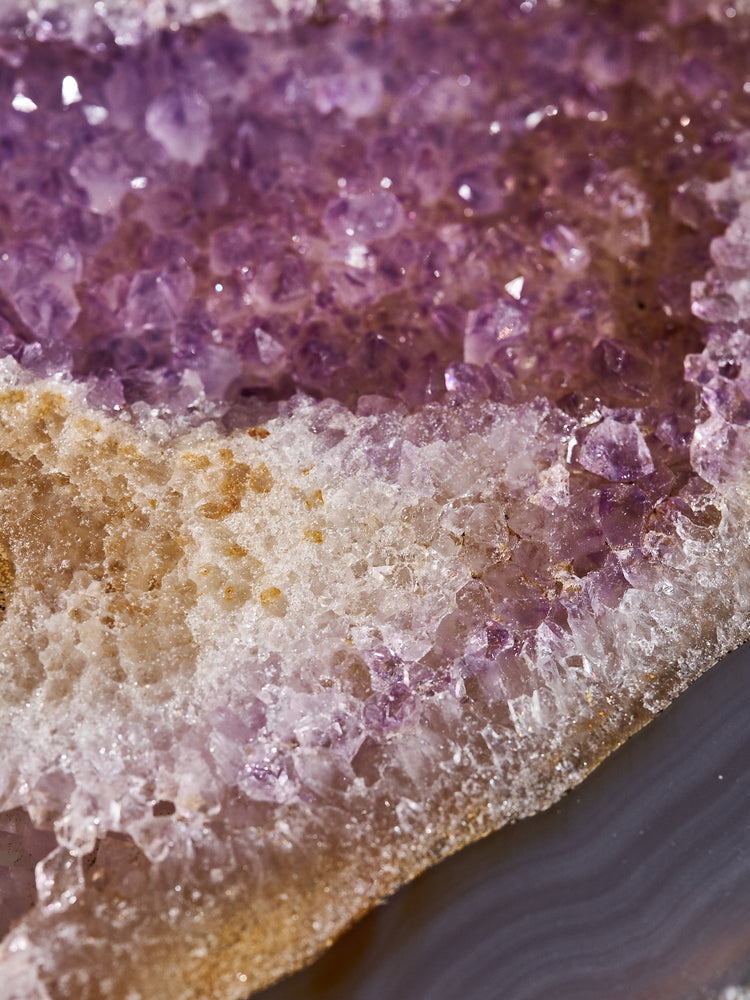 Amethyst & Agate Druzy Platter 724g