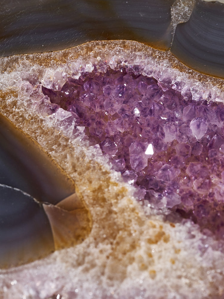 Amethyst & Agate Druzy Platter 724g