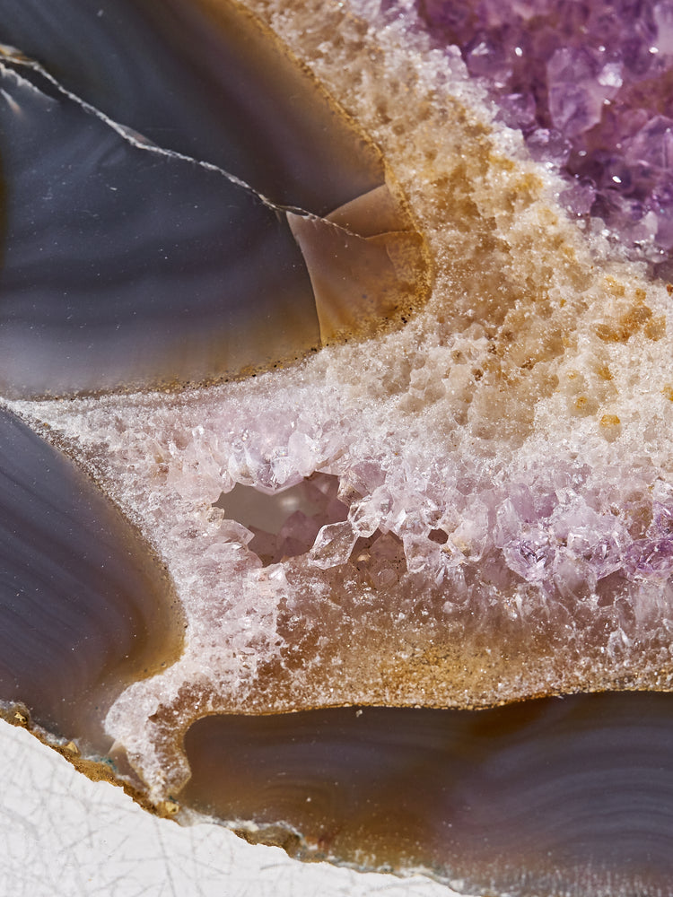 Amethyst & Agate Druzy Platter 724g