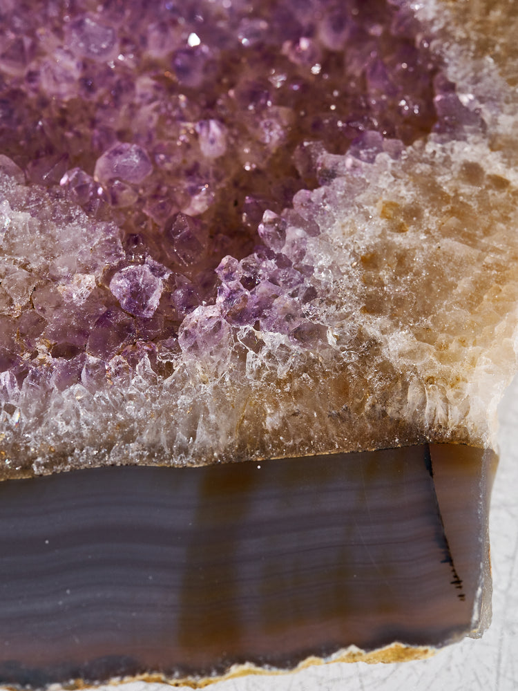 Amethyst & Agate Druzy Platter 724g