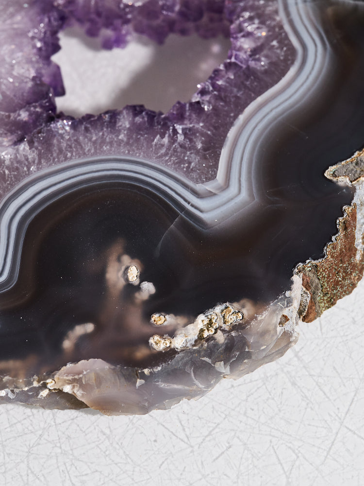 Amethyst & Agate Druzy Platter 804g