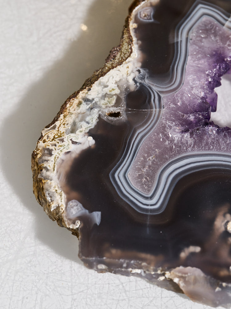 Amethyst & Agate Druzy Platter 804g