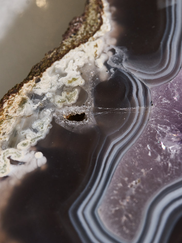 Amethyst & Agate Druzy Platter 804g