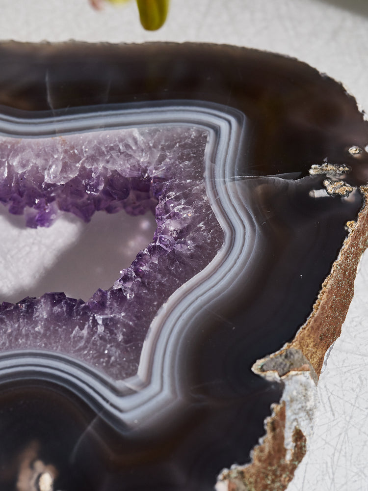 Amethyst & Agate Druzy Platter 804g