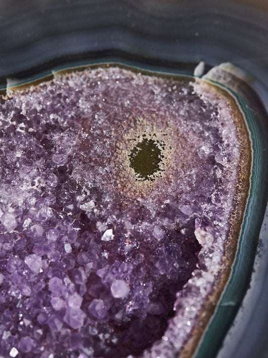 Amethyst & Agate Druzy Platter 978g