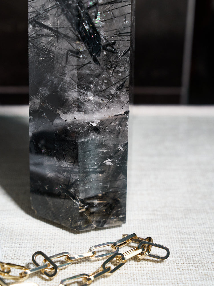 Black Tourmilanated Quartz Tower 1.80kg