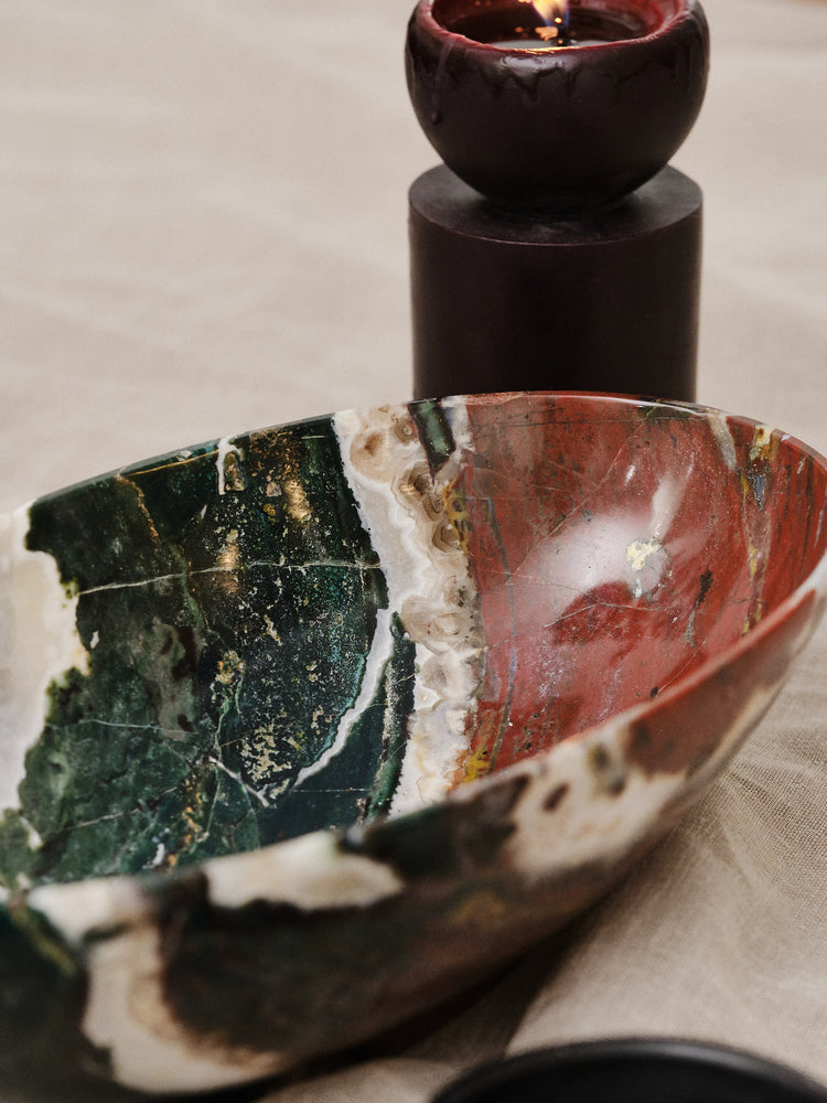 AA Bloodstone Oval Bowl