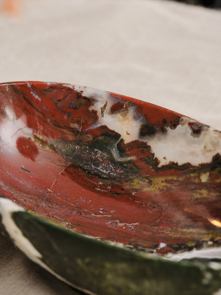 AA Bloodstone Oval Bowl