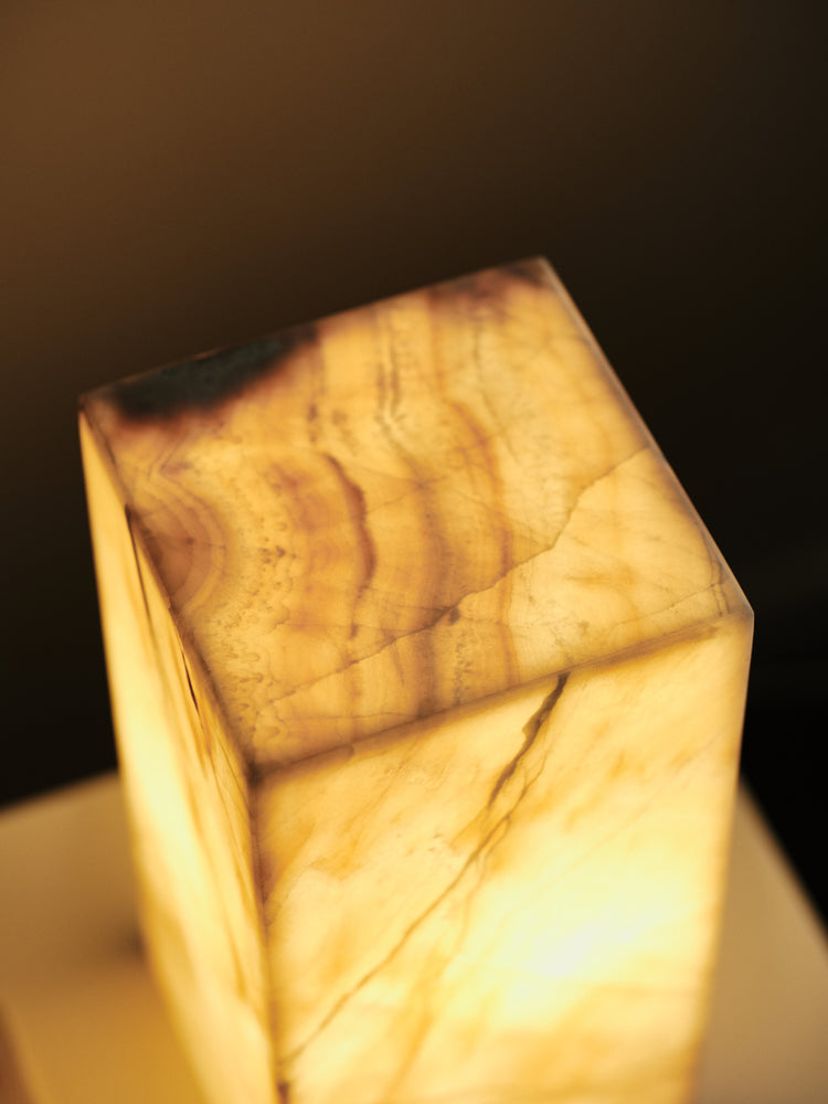 Cherry Blossom Caramel Calcite Lamp