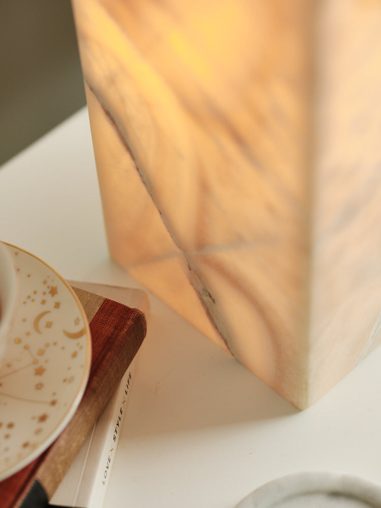 Cherry Blossom Caramel Calcite Lamp