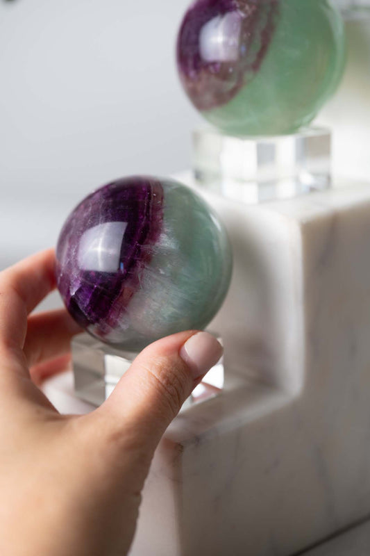 Watermelon Fluorite Sphere 364g - Pick Your Own