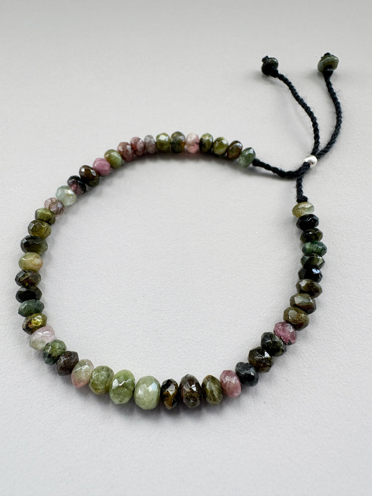 Watermelon Tourmaline Drawstring Bracelet