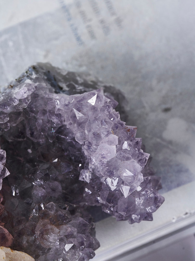 Indian Amethyst Stalactite Clusters