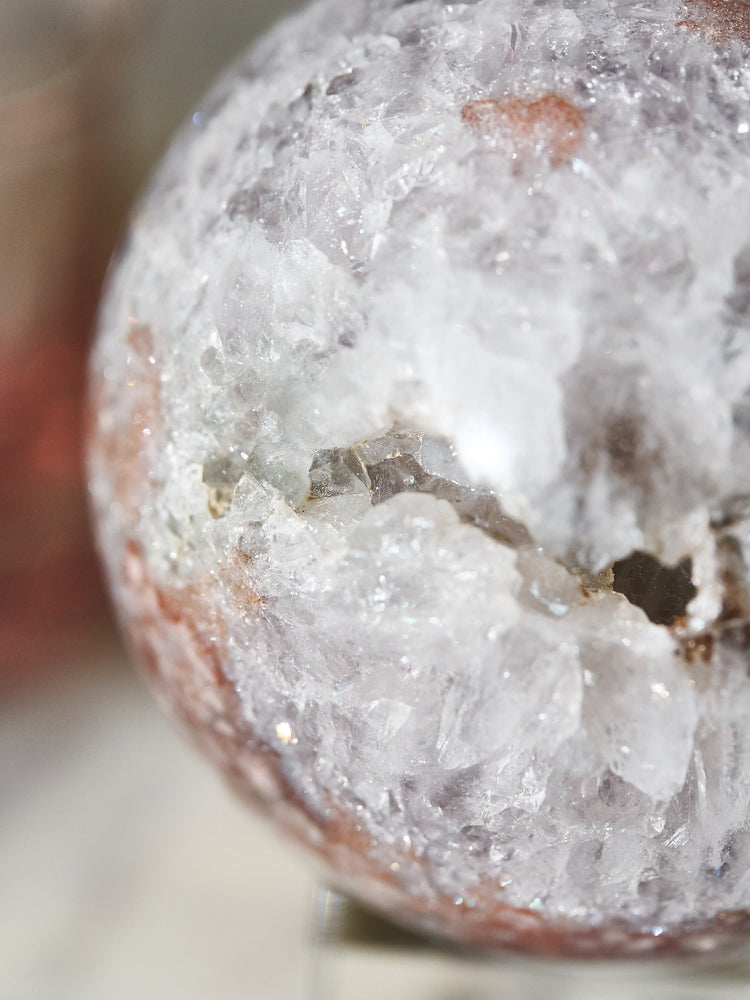 Lilac Sakura Blossom Agate Sphere Large 1.26kg