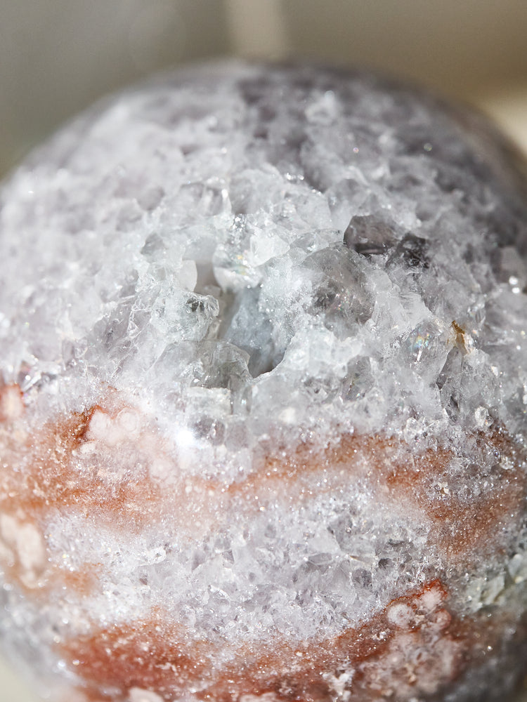 Lilac Sakura Blossom Agate Sphere Large 1.26kg