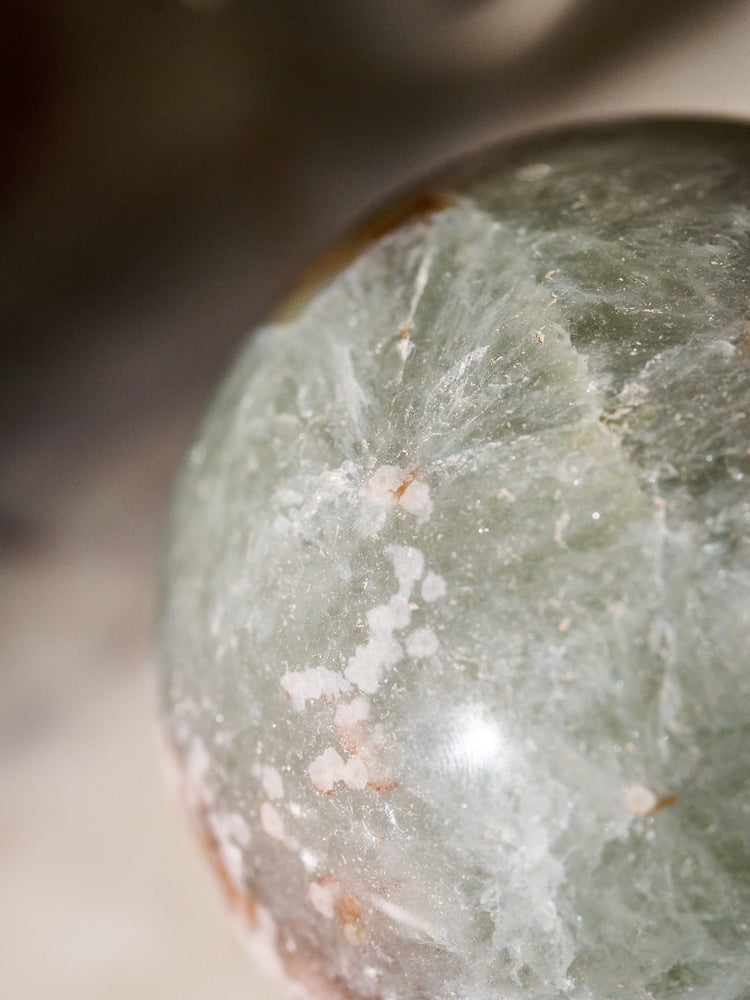 Mint Sakura Agate Sphere 943g