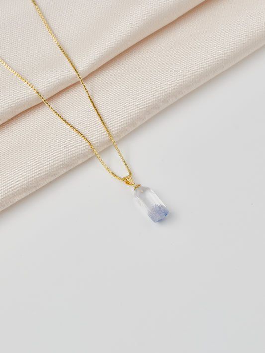 Dumortierite Gold Necklace