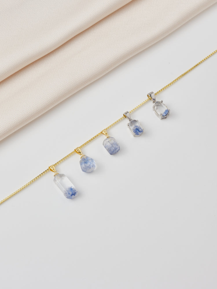 Dumortierite Gold Necklace