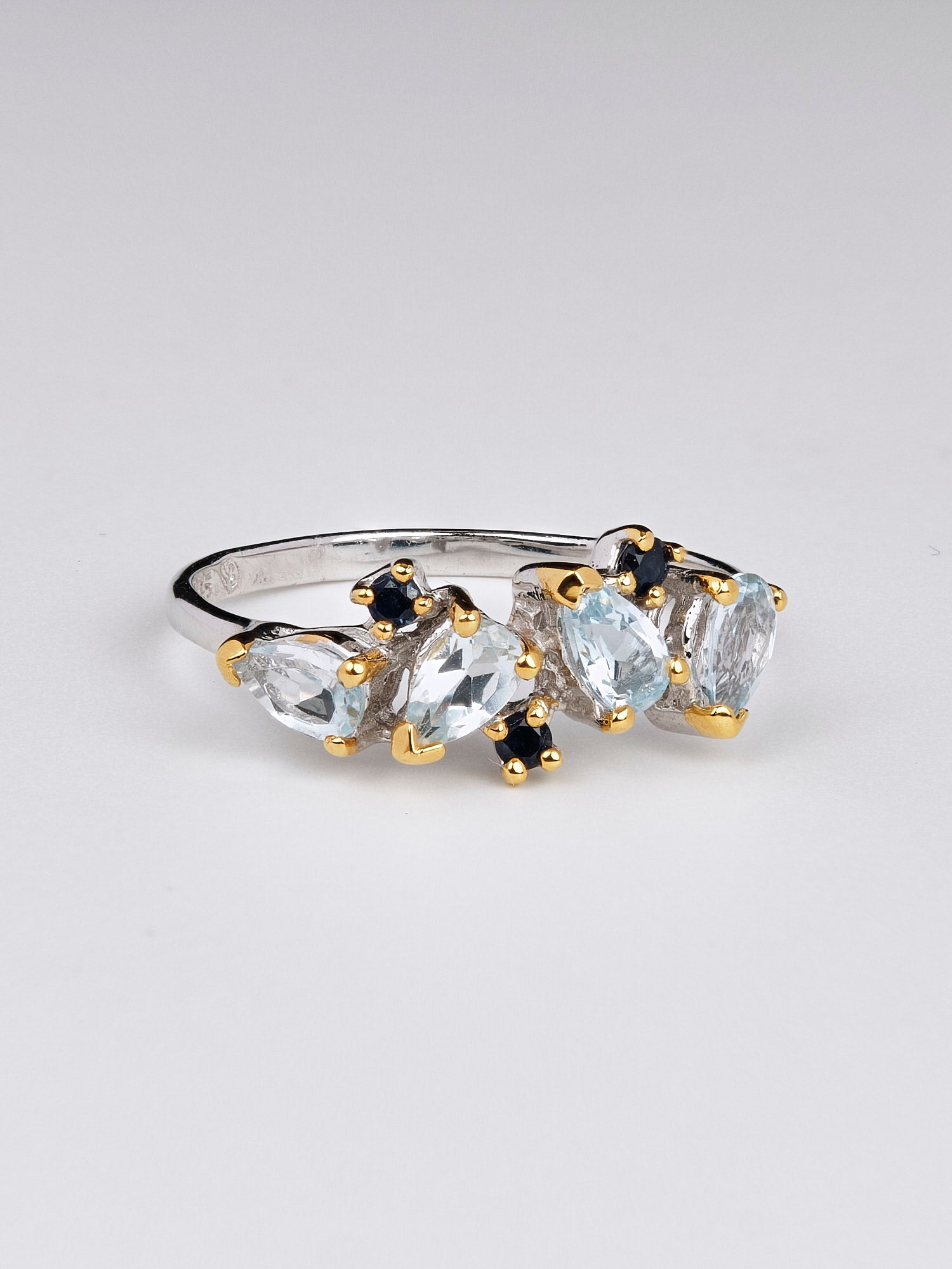 Princess Amara Blue Topaz Ring