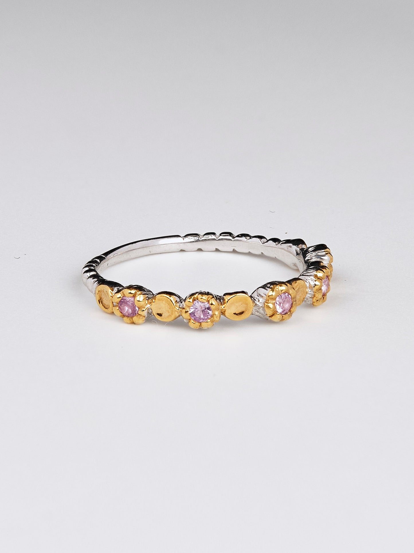 Daisy Pink Sapphire Ring