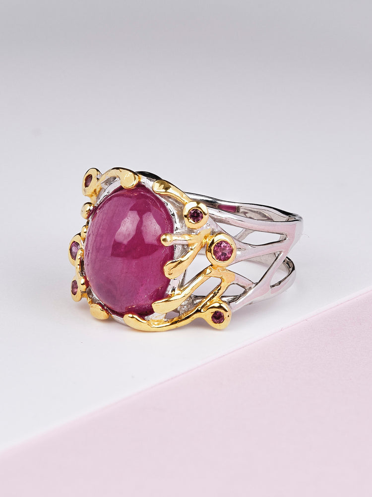 Queen Rosetta Ruby Ring