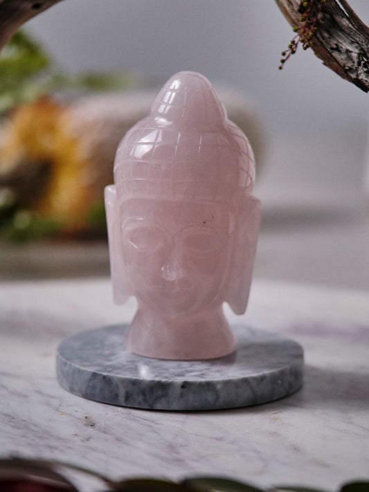 Rose Quartz Siddhartha Buddha