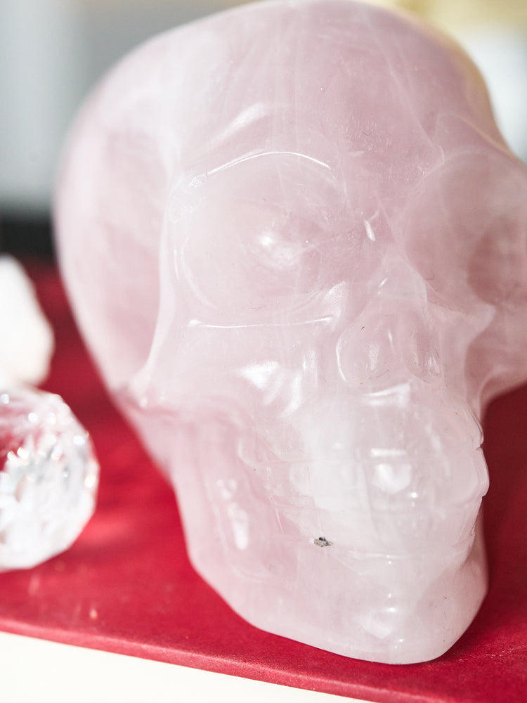 Rose Quartz Skull