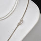 Sterling Silver 42 cm box chain necklace