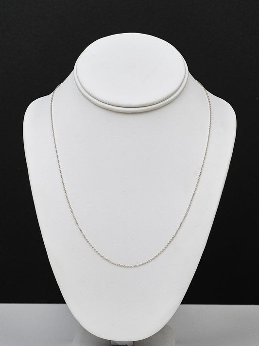 Sterling Silver 50 cm cable chain necklace