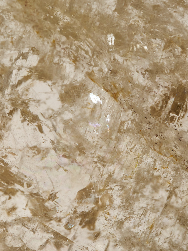 Smokey Natural Crackle Quartz Platter 1.8kgs