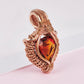 AAA Maderia Heart Wire Wrap Pendant