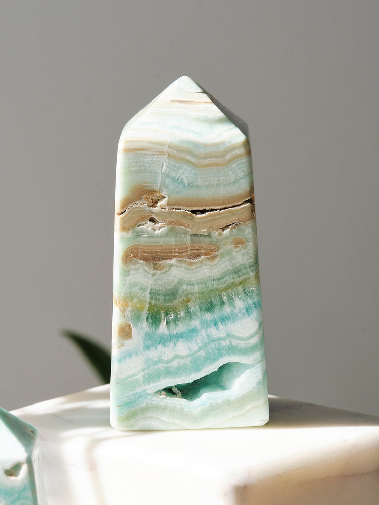 AA Grade Turquoise Calcite Tower (Pick Your Own) 100-150g