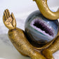 Ganesha Brass Sphere Holder (Medium)