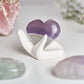 Lavender Fluorite Hearts