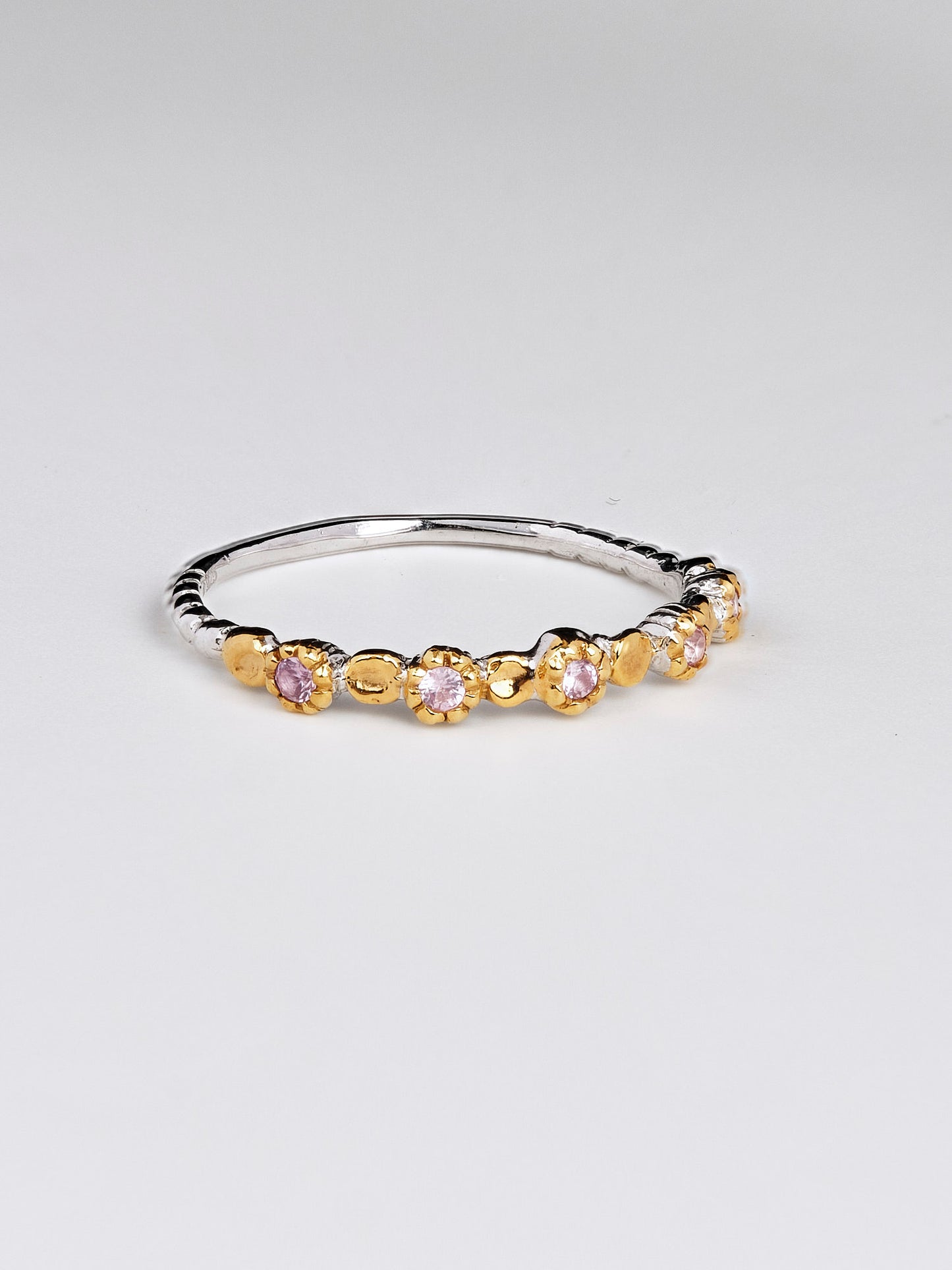Daisy Pink Sapphire Ring