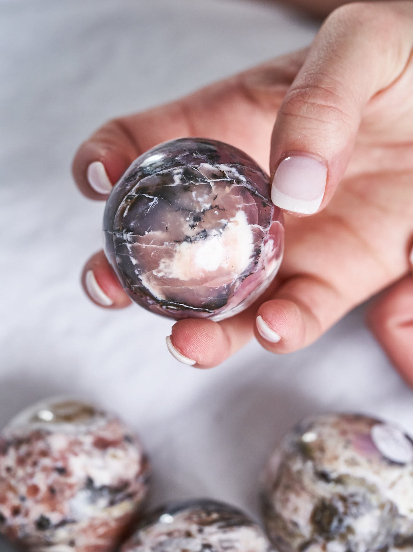 Pink Opal Spheres 100-150g