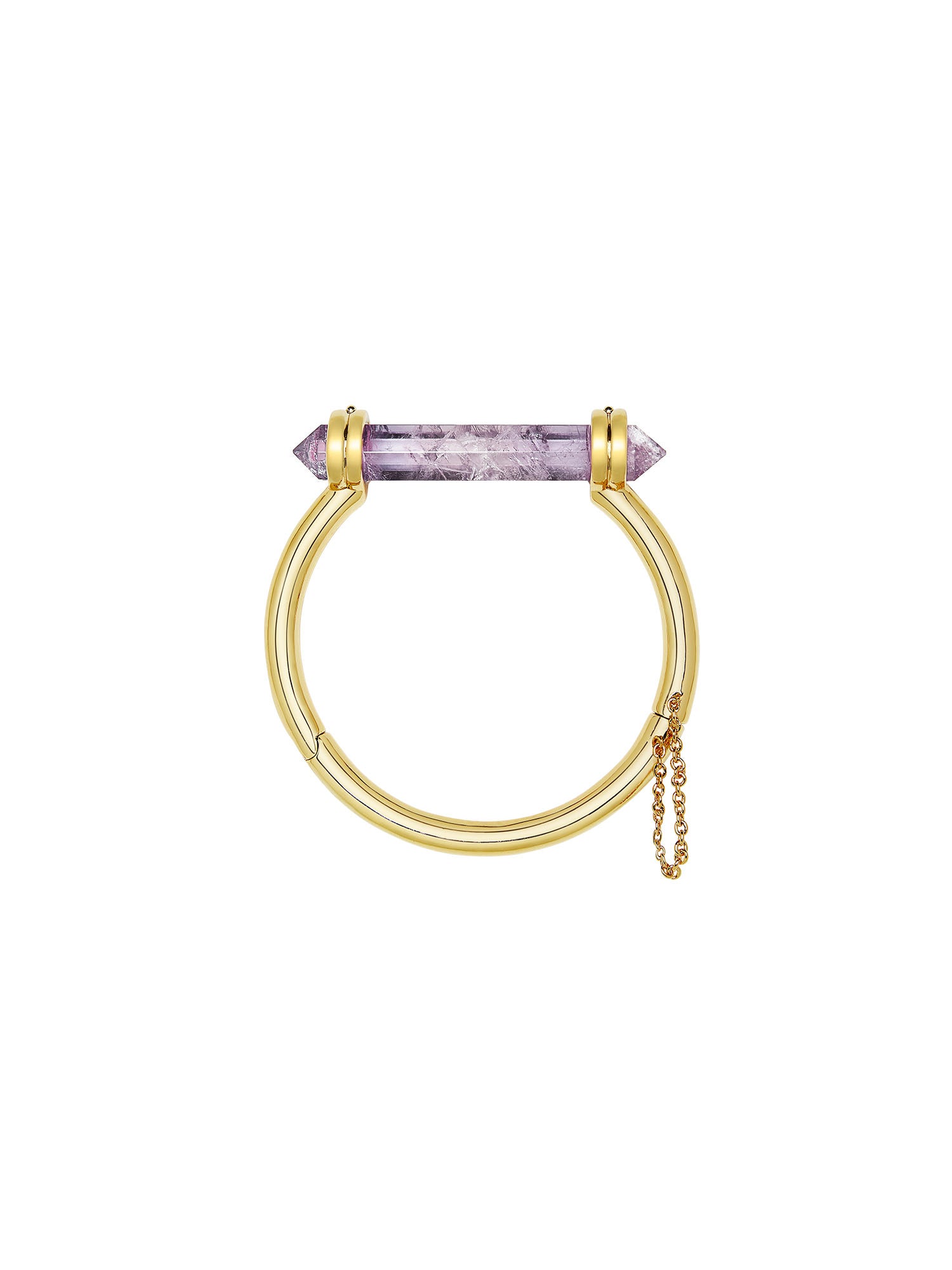 Stoned Maiden Bracelet - Amethyst (Yellow Gold) v1.0