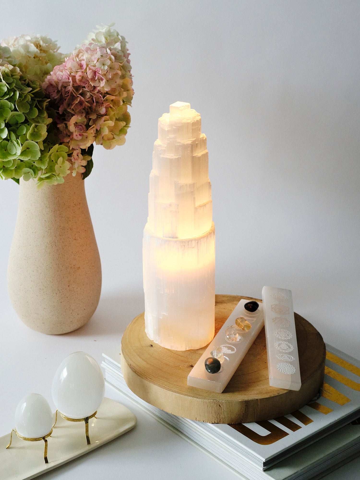 Selenite lamp deals