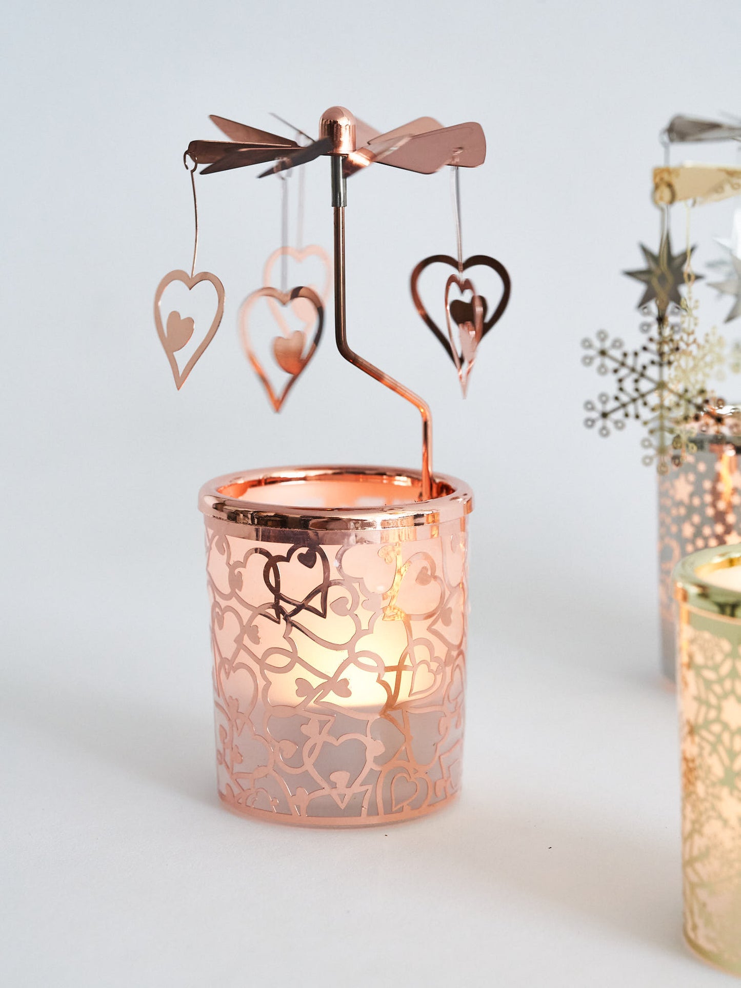 Candle Spinners (Gold, Silver & Rose Gold)