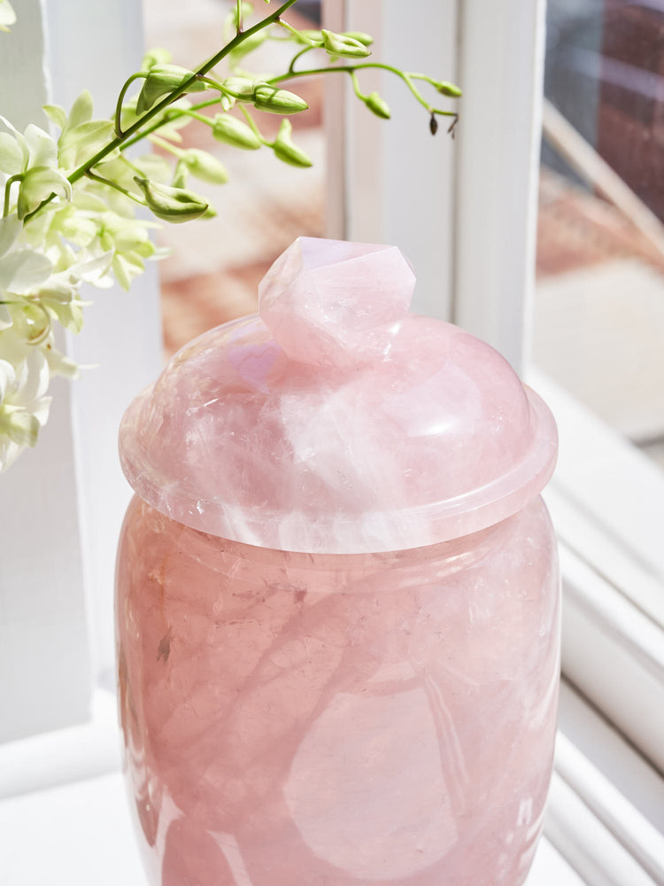Rose Quartz Urns (Made to Order Small & Large)