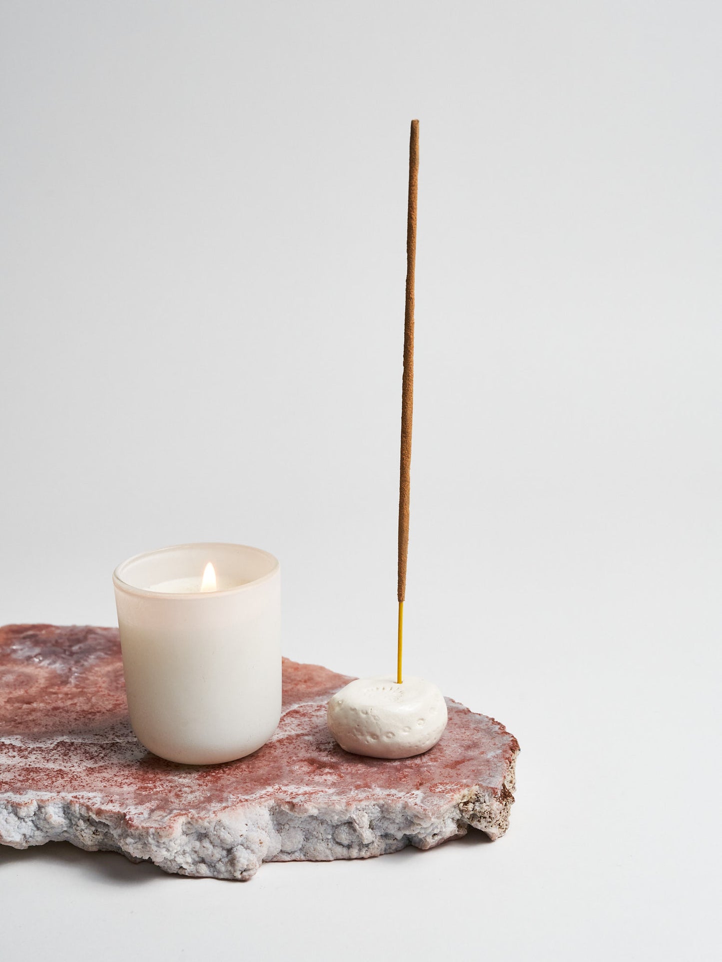 Embossed Ceramic Incense Holder
