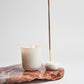 Embossed Ceramic Incense Holder