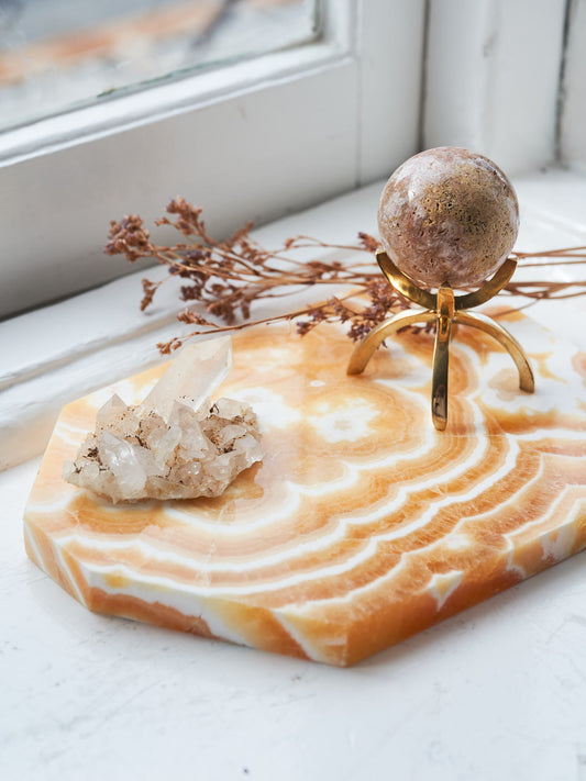 AAA Grade Orange Calcite Slab 2.08kg